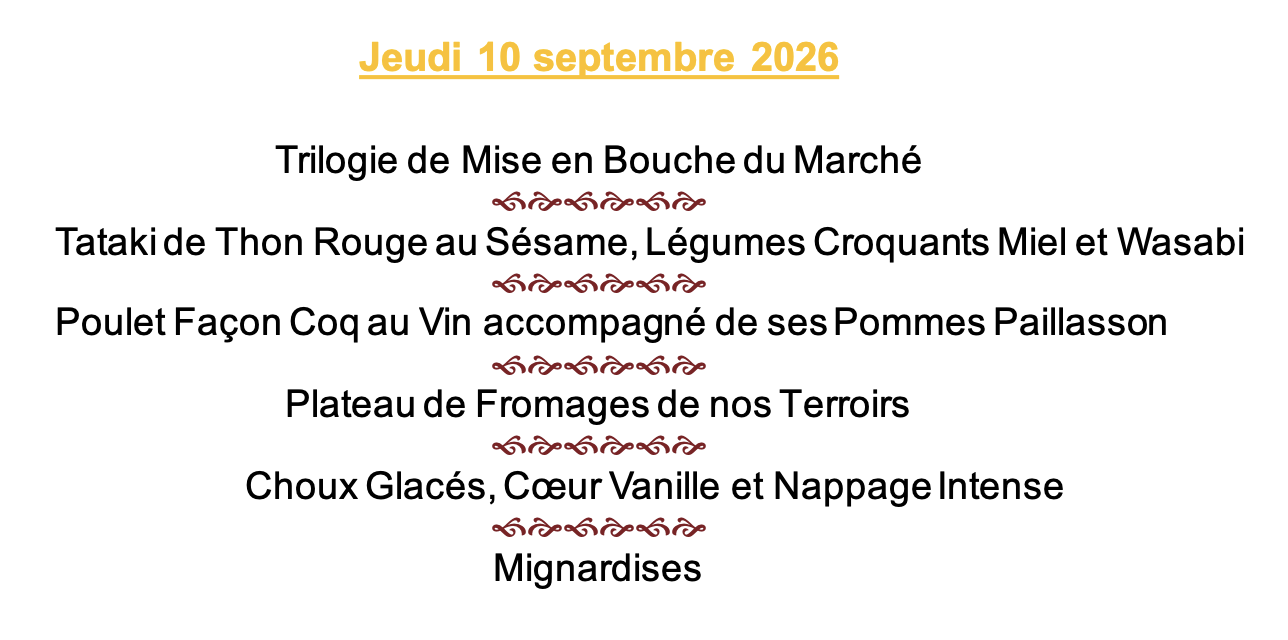 LBF MENU JEUDI SOIR 10 SEPT