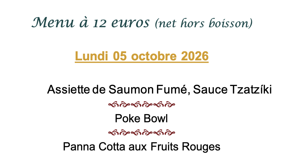 LBF MENU LUNDI MIDI 05 OCT